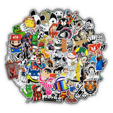 50 PCS Mixed Cartoon Toy Stickers