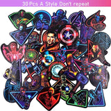 65 PCS Neon Marvel Stickers