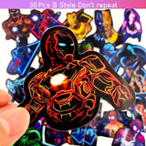 65 PCS Neon Marvel Stickers