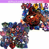 65 PCS Neon Marvel Stickers