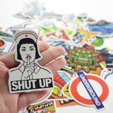 50 PCS Mixed Cartoon Toy Stickers