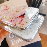 Gold Flake Marble Glitter Case